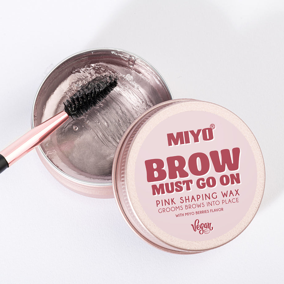 brow wax miyo must go in pink