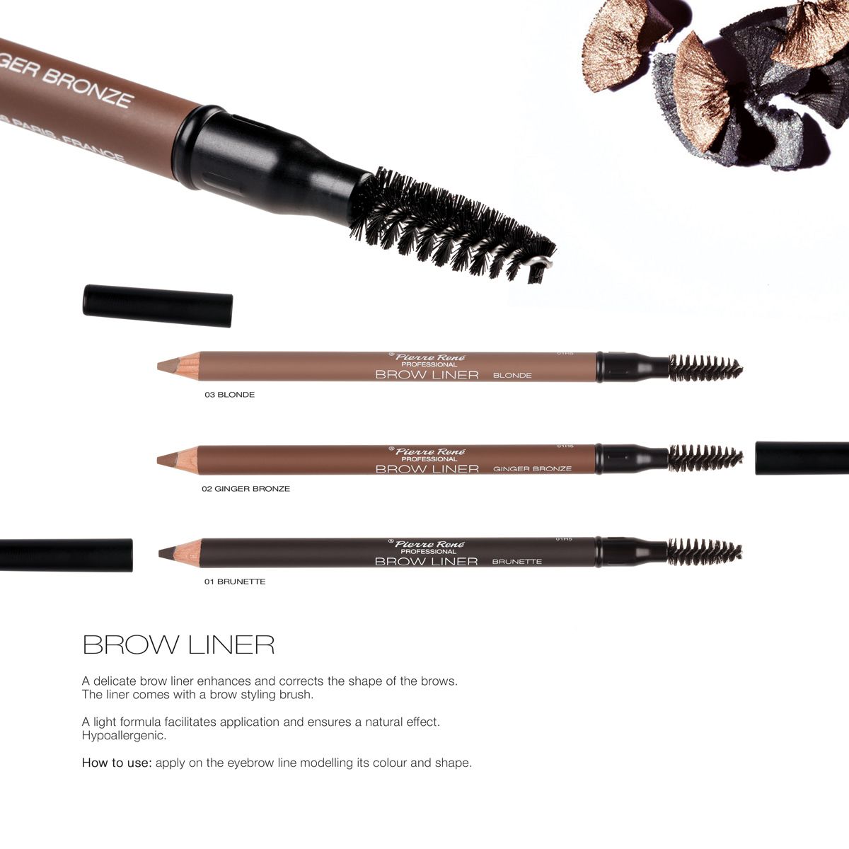 Brow Liner NO. 01 BRUNETTE Pierre Rene