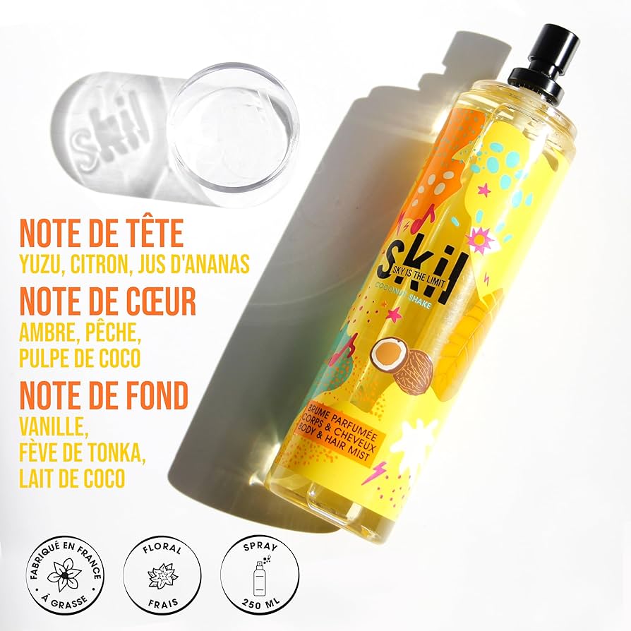 Skil Summer Crush Coconut Shake Body & Hair Mist 250 ML For Women JEANNE ARTHES