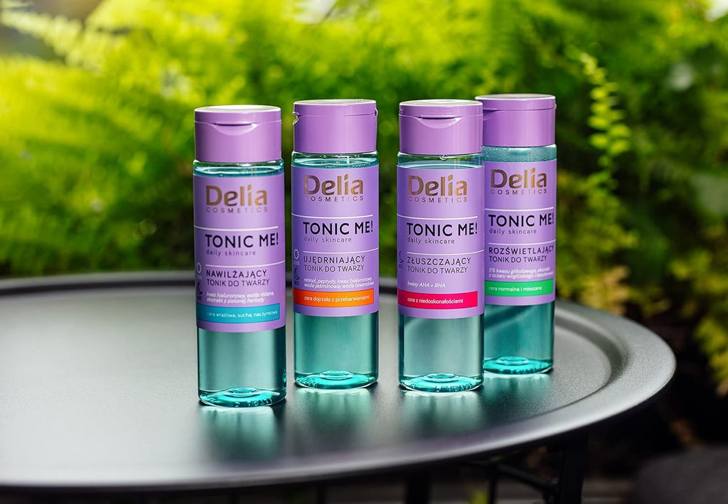 Firming Tonic - Mature Skin with Discoloration - Retinol, Panthenol, Hyaluronic Acid - Reduces Wrinkles, Smoothes, Soothes, Moisturizes - Vegan Cosmetic - 200ml delia