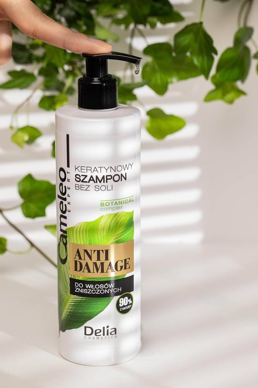 Keratin Shampoo – for Damaged, Dry, Brittle Hair - Excellent Repair Treatment & Care with Biomimetic Keratin & Argan Oil - Thermo Protect - Salt & Paraben Free - 250ml delia