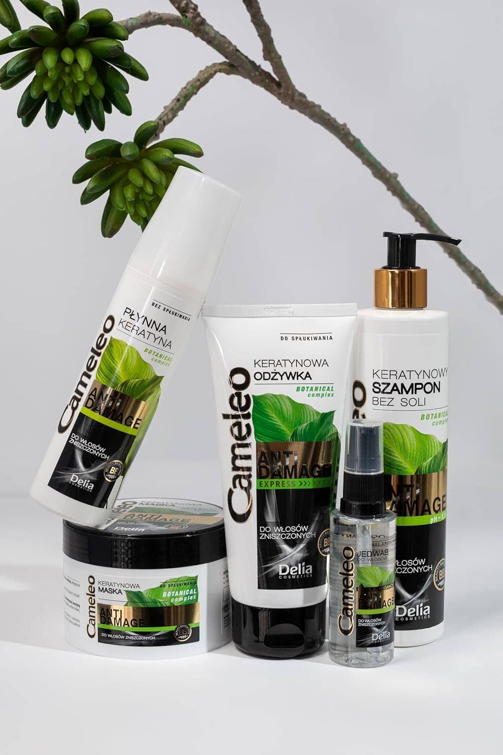 Keratin Shampoo – for Damaged, Dry, Brittle Hair - Excellent Repair Treatment & Care with Biomimetic Keratin & Argan Oil - Thermo Protect - Salt & Paraben Free - 250ml delia