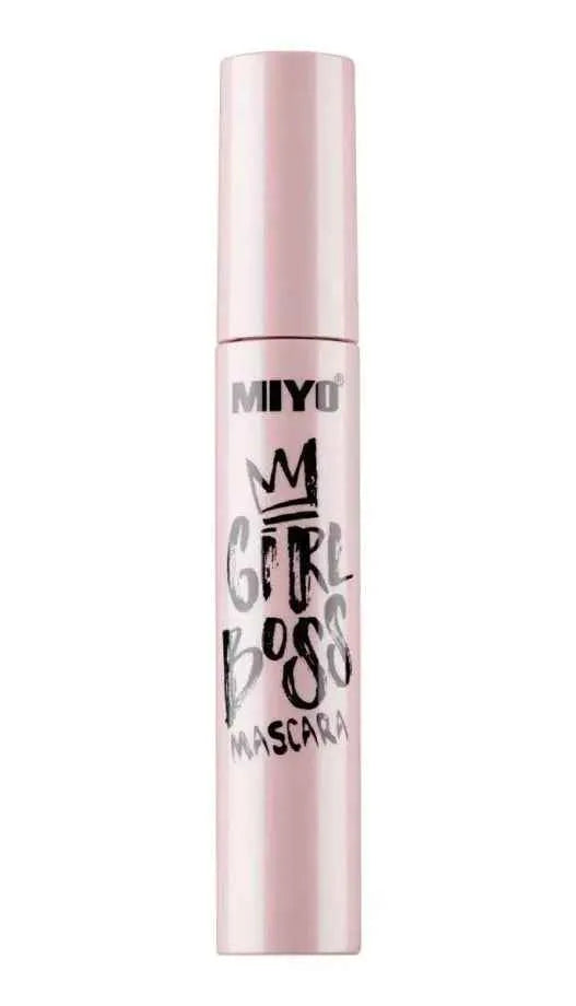 GIRL BOSS MASCARA by PIERRE RENE features a sleek pink tube, offering bold volume and definition for striking lashes.